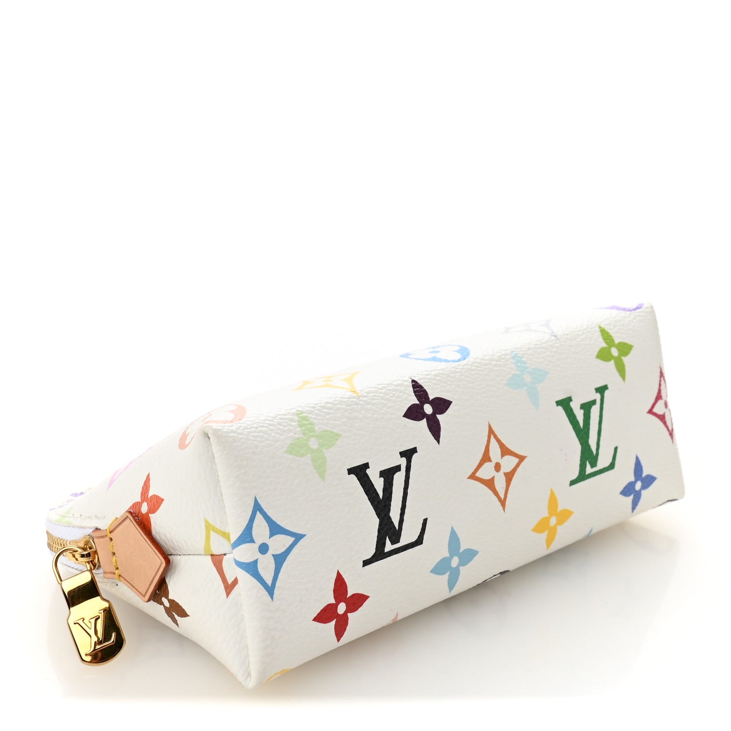 LV x TM Monogram Multicolor Cosmetic Pouch PM White