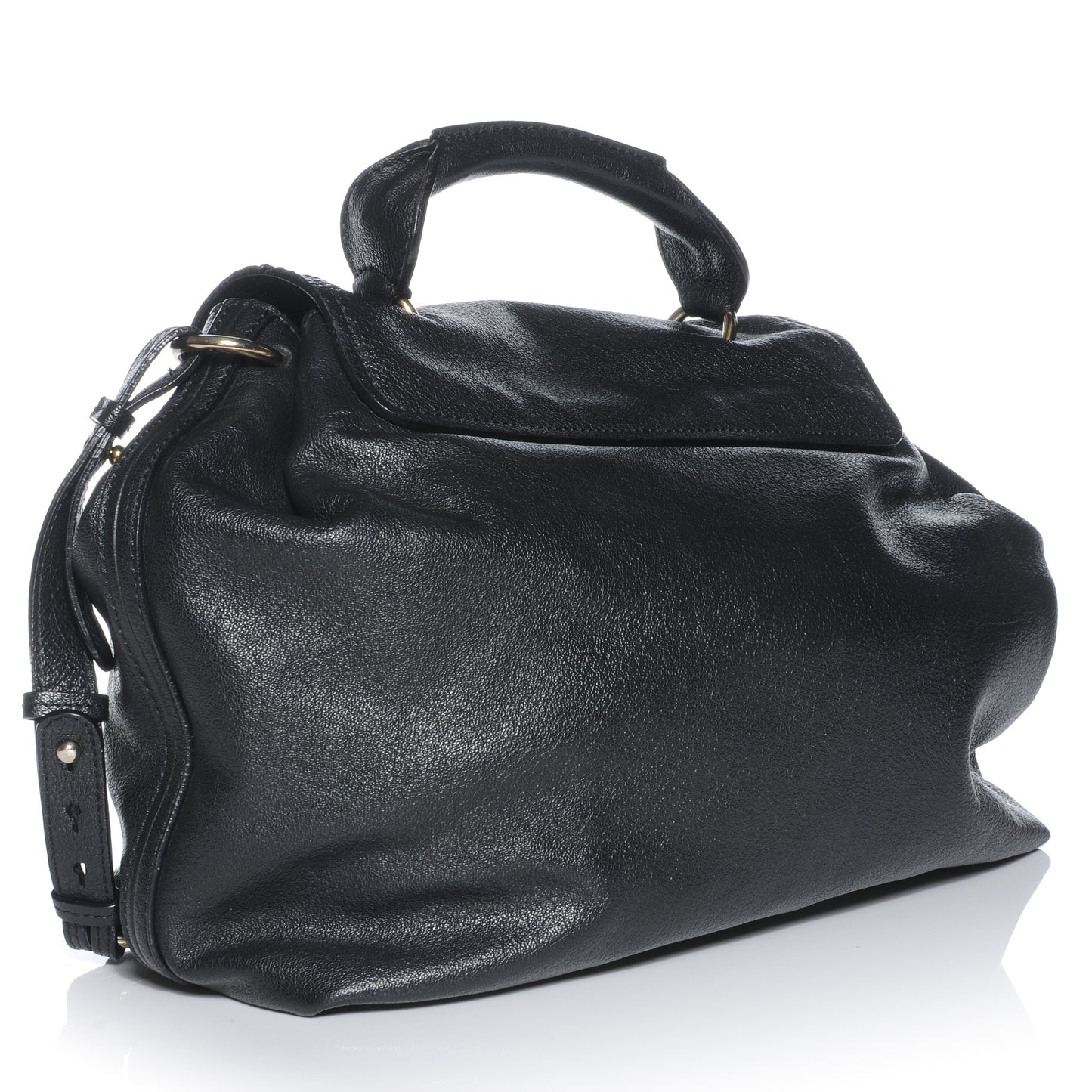 Calfskin Elsie Satchel Black