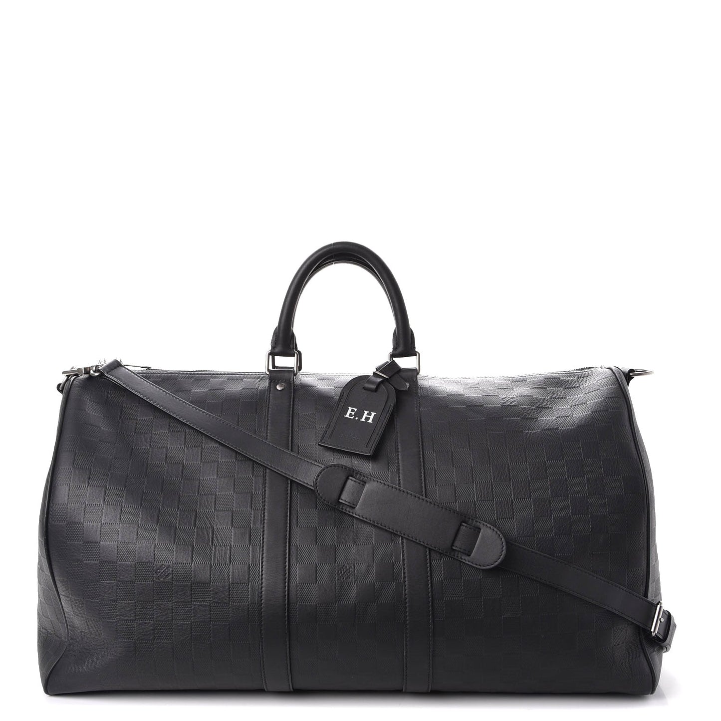 Damier Infini Keepall Bandouliere 55 Onyx
