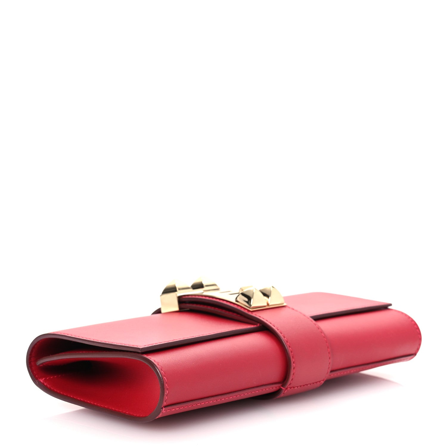 Hermes Tadelakt Medor 23 Clutch Rouge Vif Rouge Vif 4 of 8