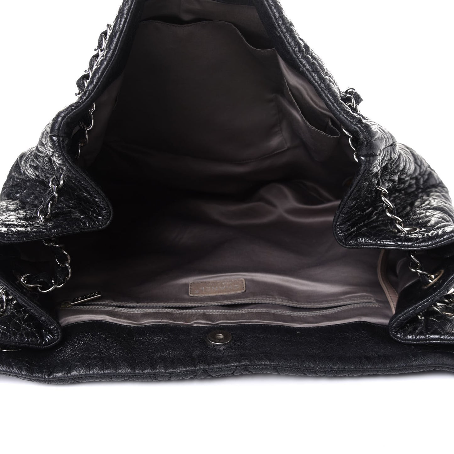 Vinyl Graphic Edge Tote Black
