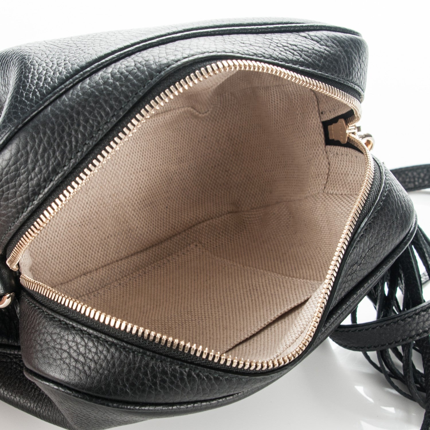 Gucci Pebbled Calfskin Small Soho Disco Bag Black 5 of 7