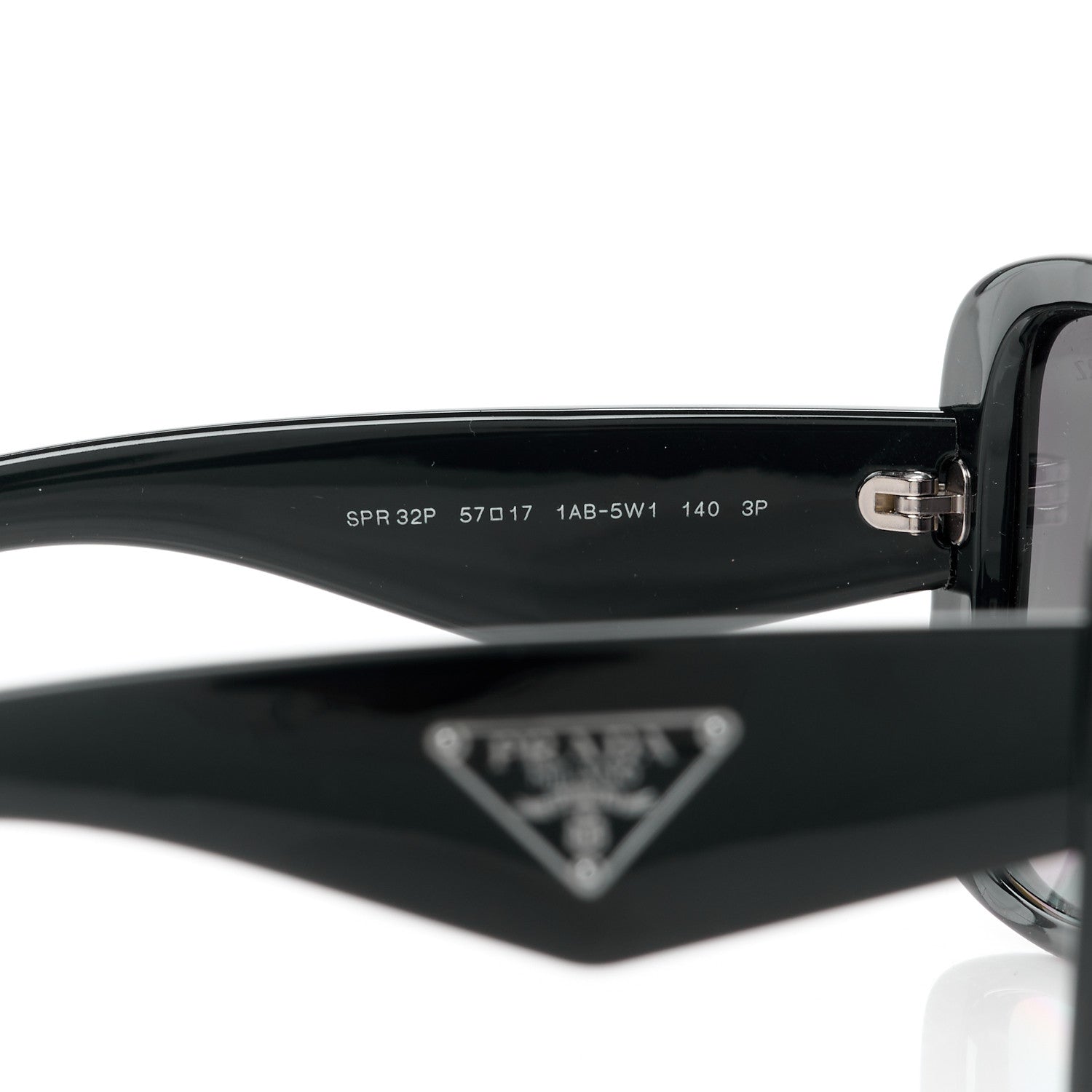 Prada Sunglasses SPR 32P Black 5 of 9
