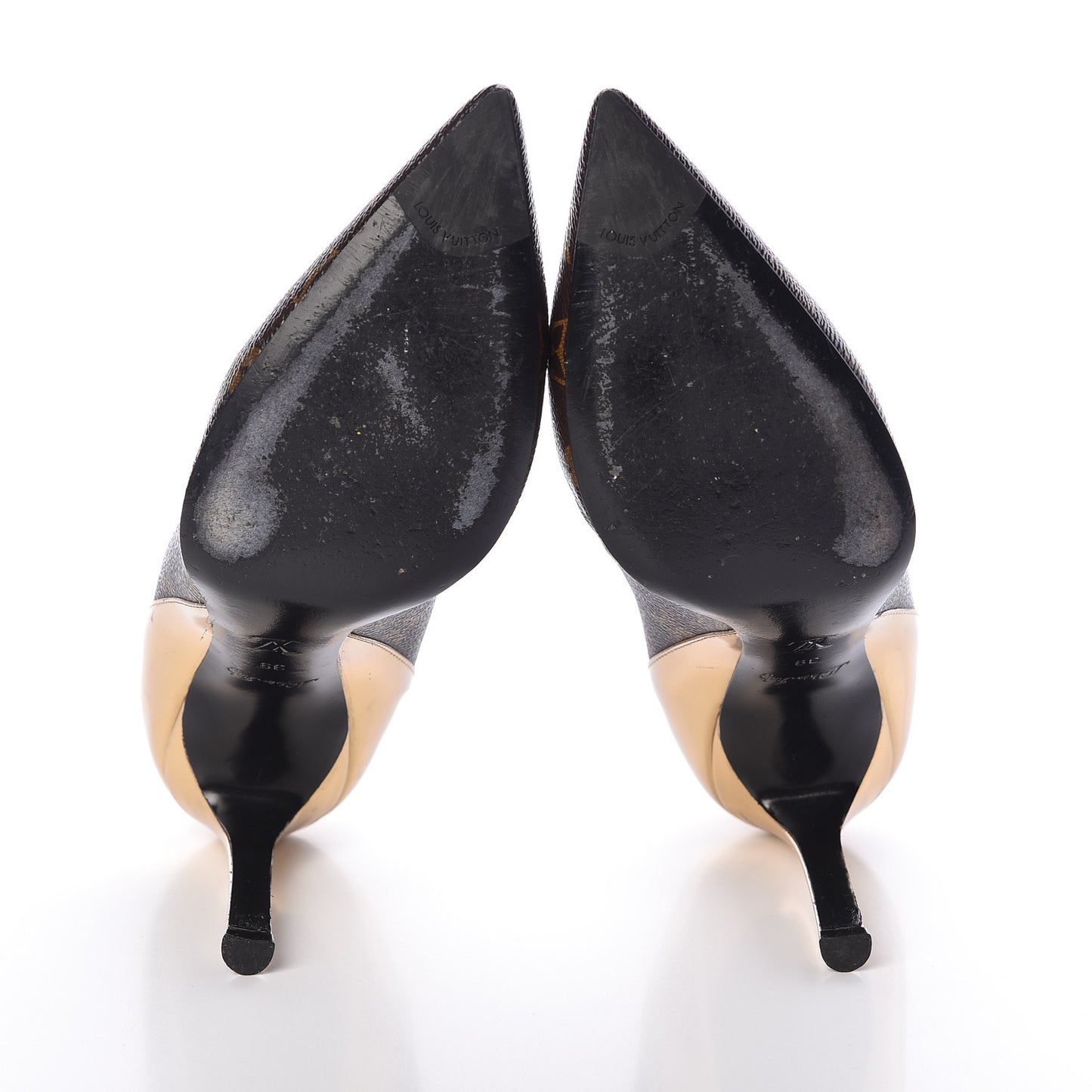 Monogram Cherie Pumps 39 Gold