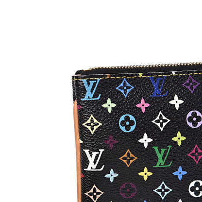 Louis Vuitton Monogram Multicolor Pochette Plate GM Black 9 of 10
