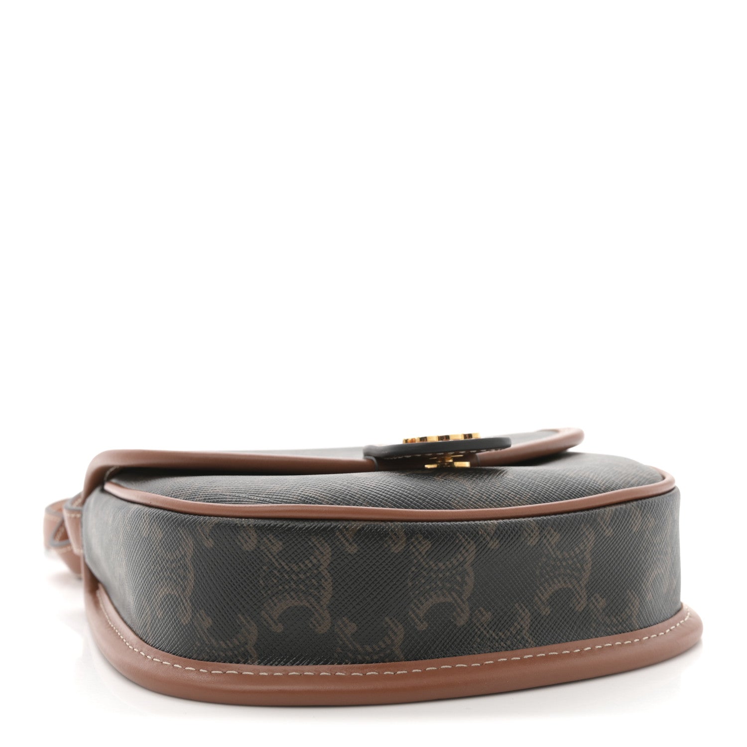 Celine Canvas Calfskin Triomphe Mini Besace Tan 4 of 9
