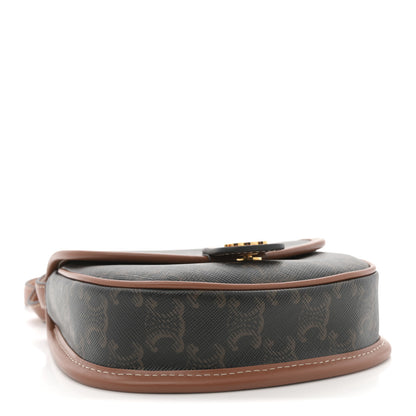 Celine Canvas Calfskin Triomphe Mini Besace Tan 4 of 9