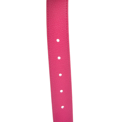Louis Vuitton Taurillon Calfskin Essential V 30mm Belt 85 34 Fuchsia 5 of 6