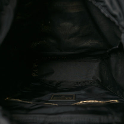 Fendi X VERSACE Silk Vitello Fendace FF Baroque Backpack Tobacco Black Gold 5 of 8