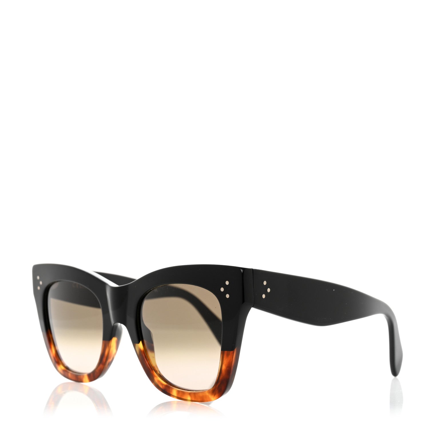 Celine Catherine Sunglasses CL 41090/S Black Havana 1 of 7
