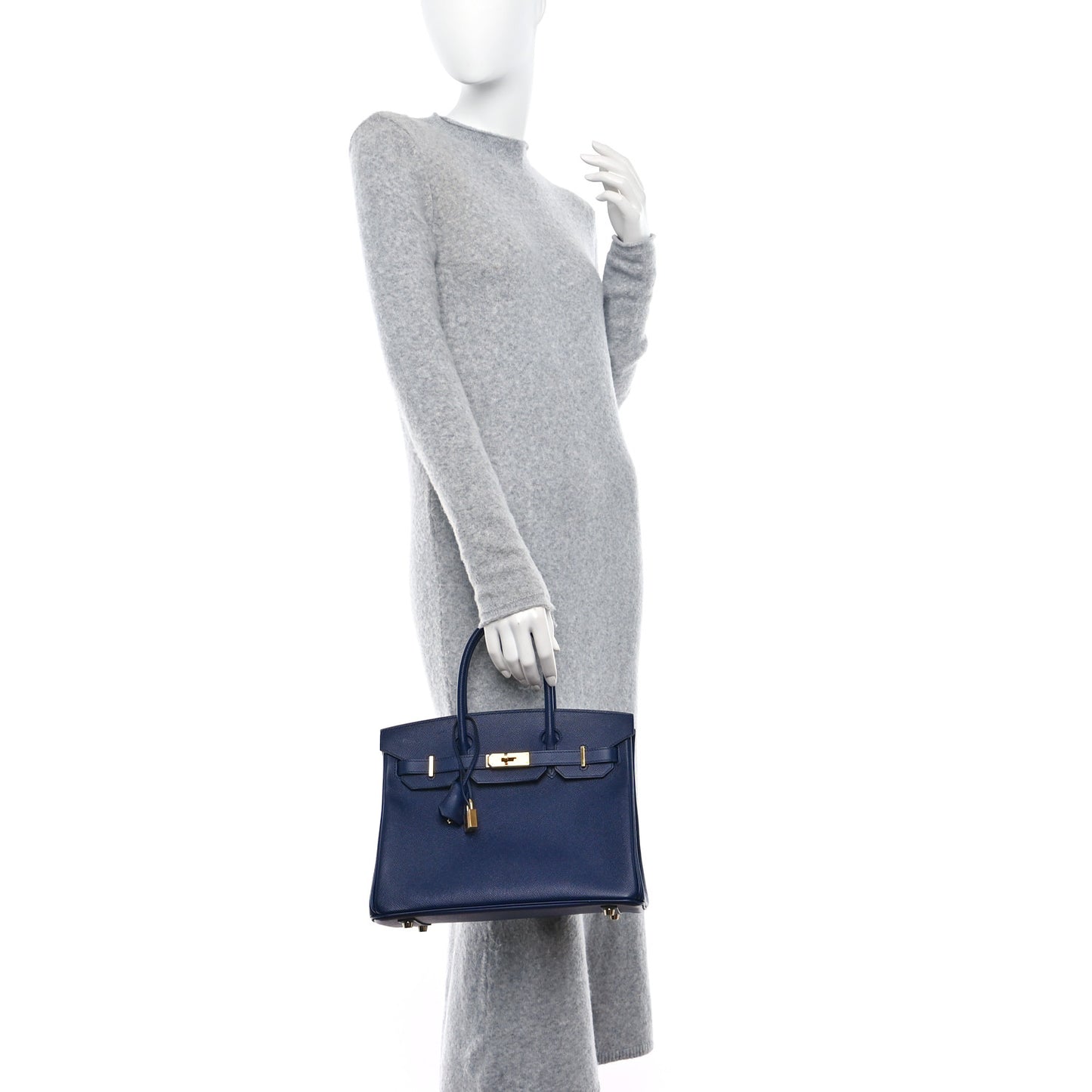 Epsom Birkin 30 Bleu Saphir