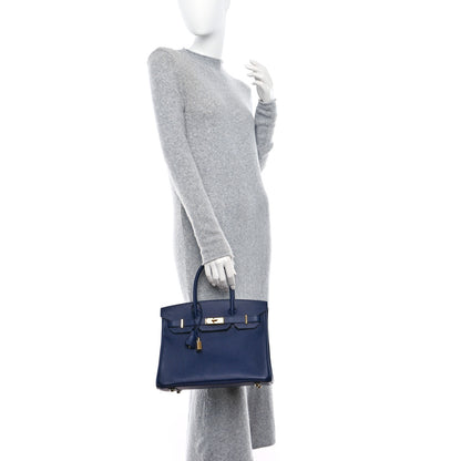 Hermes Epsom Birkin 30 Bleu Saphir 2 of 17