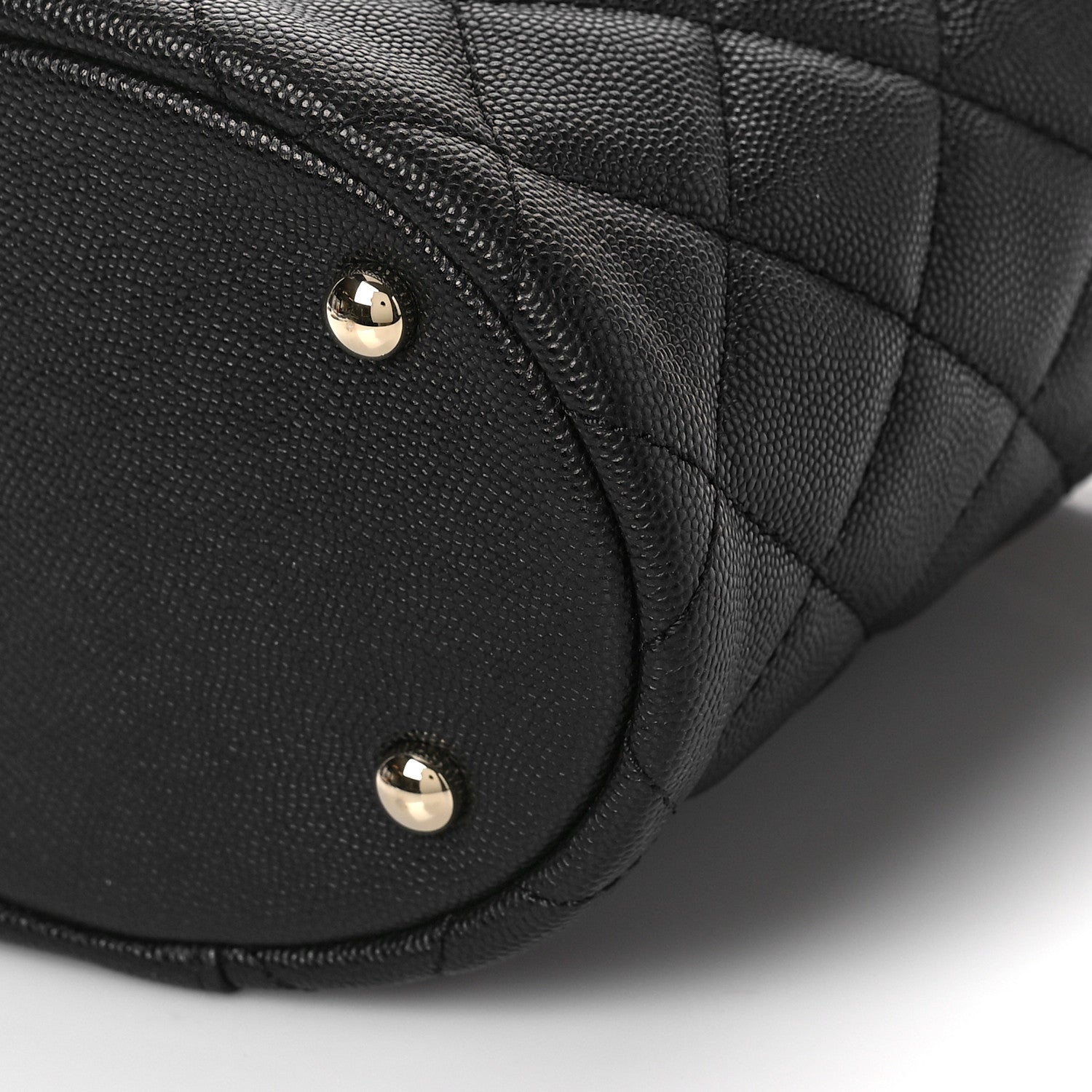 Chanel Caviar Quilted Small Top Handle Vanity Case With Chain Black 9 of 9