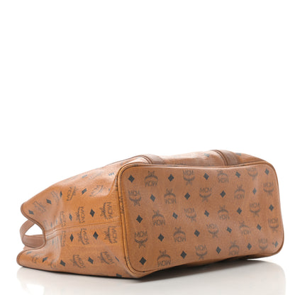 MCM Visetos Shopping Tote Cognac 4 of 21