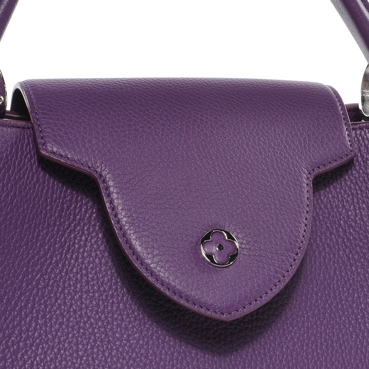Louis Vuitton Taurillon Capucines MM Violet 9 of 9