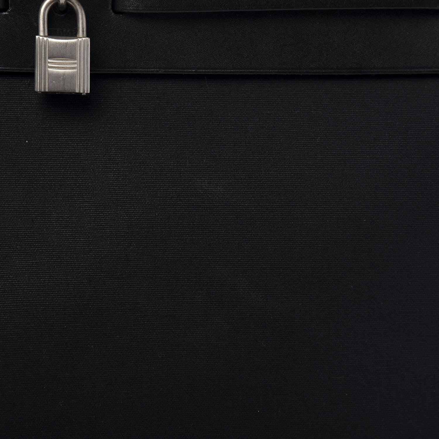 Hermes Toile Vache Calfskin Herbag 39 MM Black 15 of 19