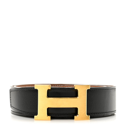 Hermes Box Togo 32mm H Belt 90 36 Black Gold 1 of 7