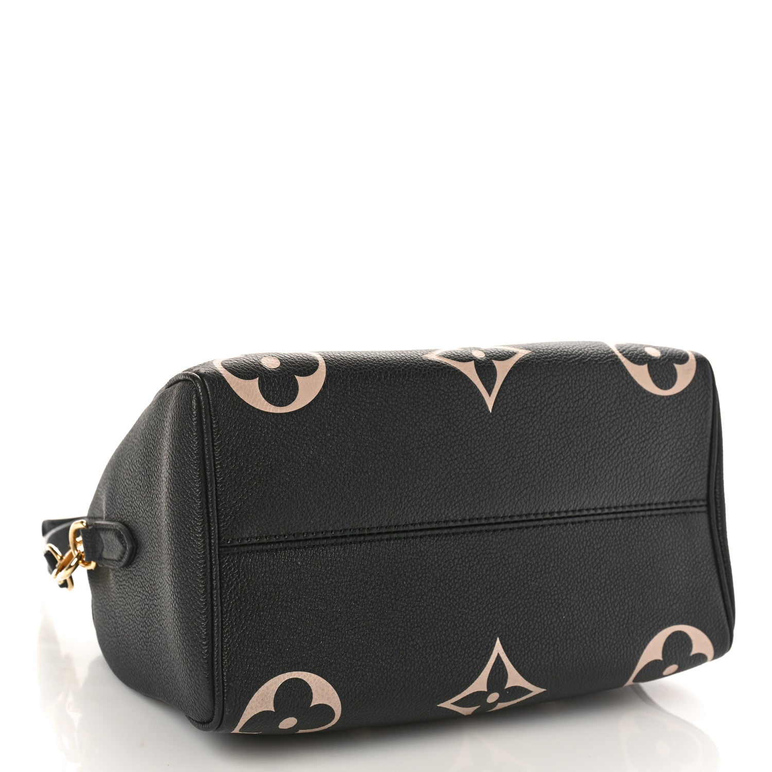 Louis Vuitton Empreinte Monogram Giant Speedy Bandouliere 25 Black Beige 4 of 9