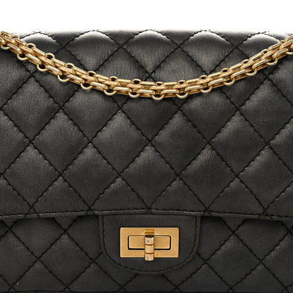 Chanel Metallic Calfskin Quilted 2.55 Reissue 225 Flap Charcoal 15 of 19