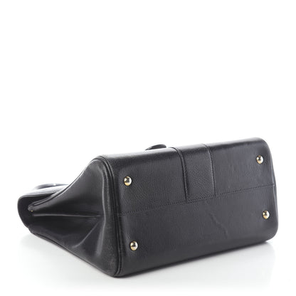 Delvaux Crispy Calfskin MM Brillant Satchel Black 4 of 9