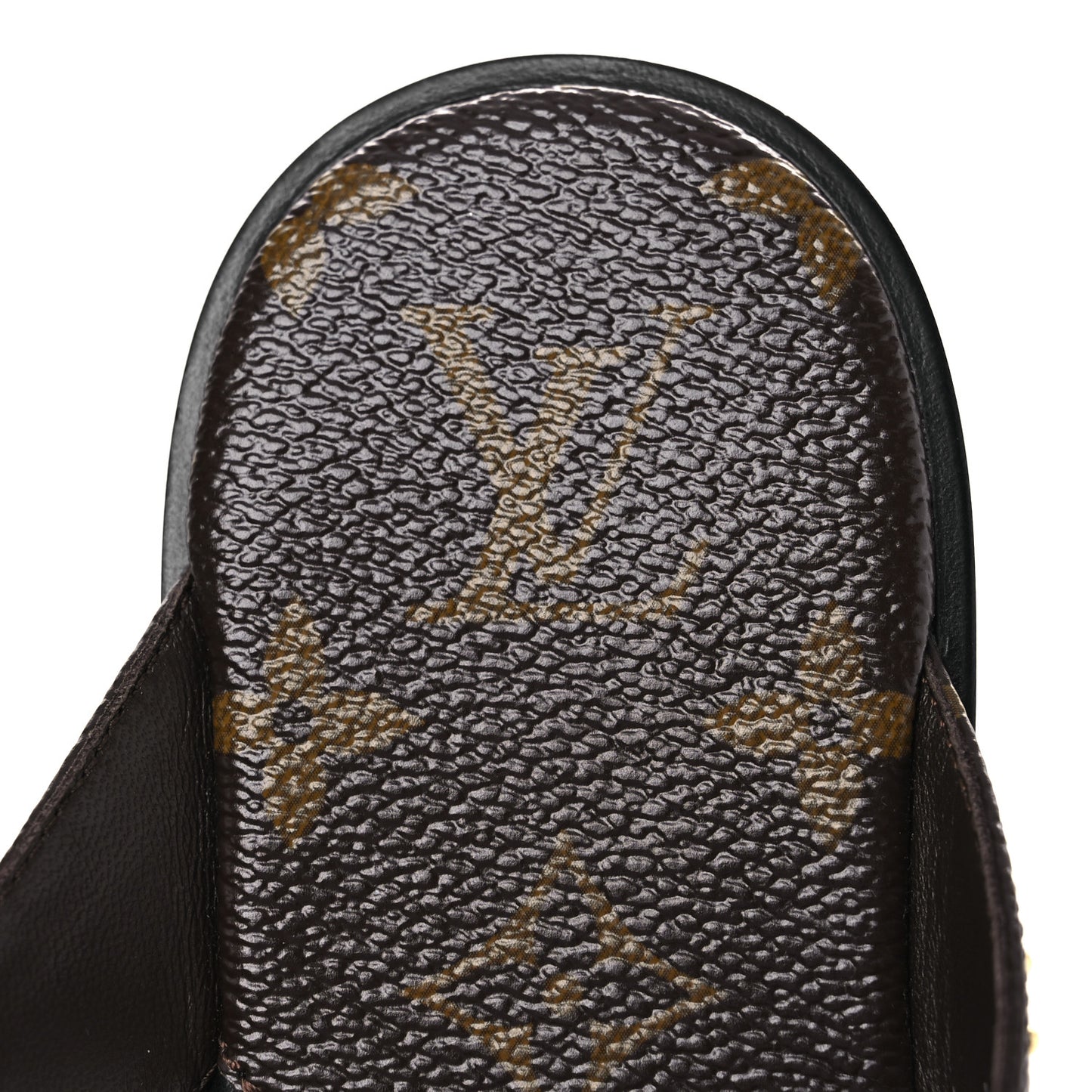 Monogram Sunny Flat Thong Sandals 35 Brown