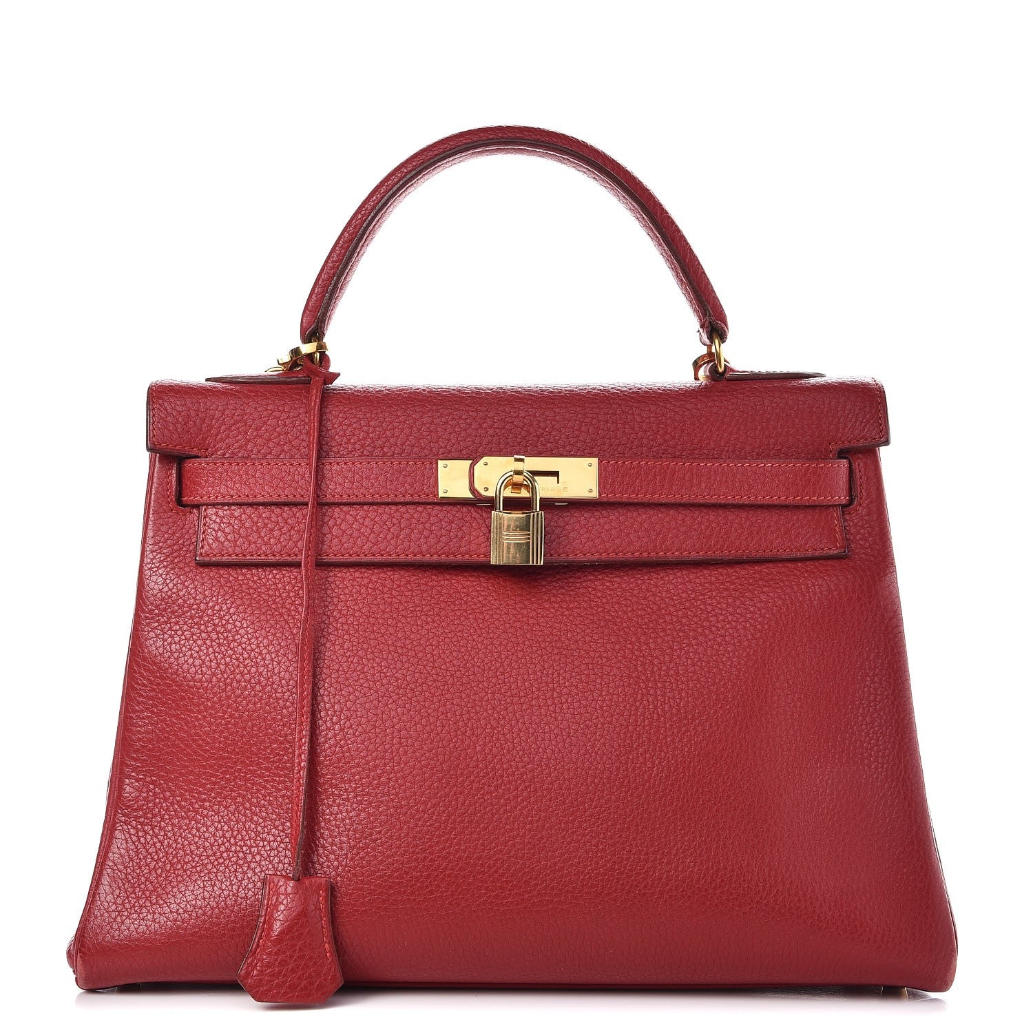 Hermes Taurillon Clemence Retourne Kelly 32 Rouge 1 of 41