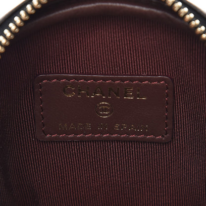 Chanel Lambskin Quilted Zip Around Classic Coin Purse Black 6 of 8
