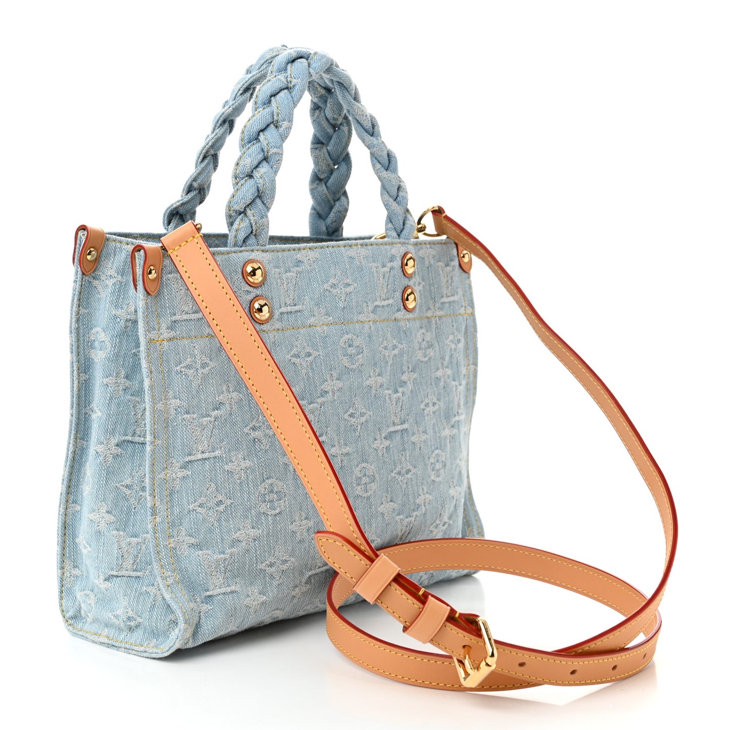 Monogram Washed Denim Let Go PM Sky Blue