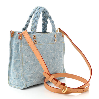 Louis Vuitton Monogram Washed Denim Let Go PM Sky Blue 3 of 9