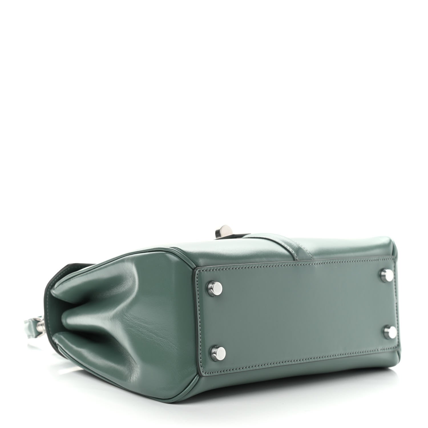 Celine Satinated Calfskin Small 16 Top Handle Bag Celadon 4 of 11