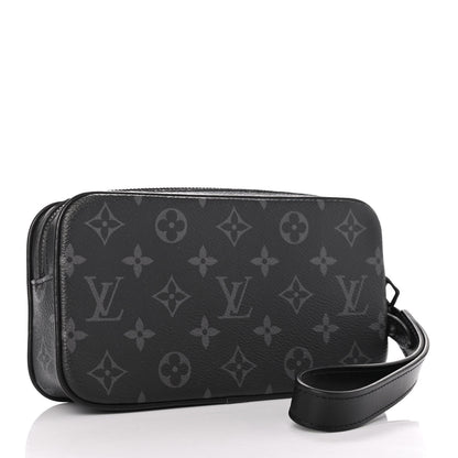 Louis Vuitton Monogram Eclipse Pochette Volga 2 of 4