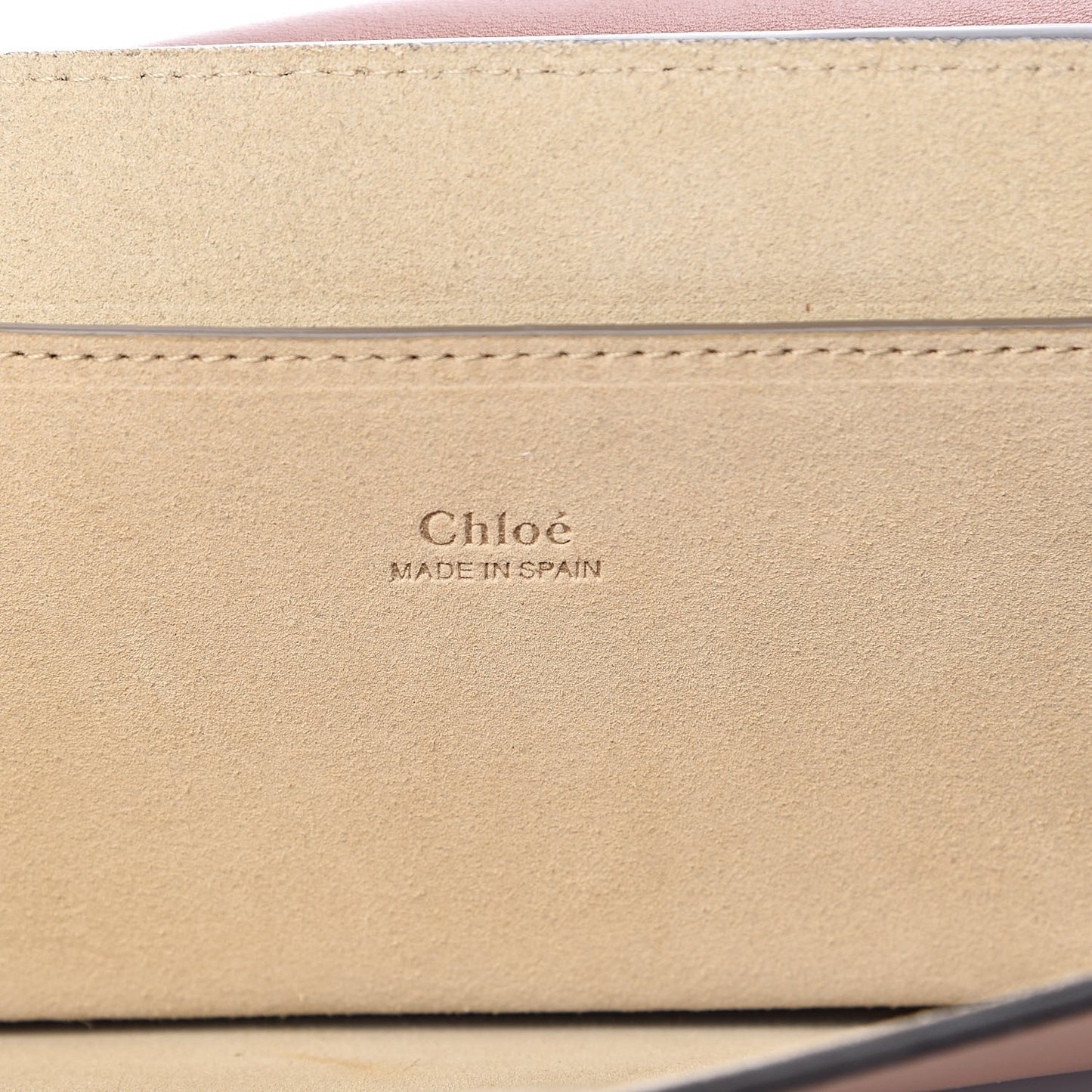 Suede Calfskin Faye Clutch Tobacco