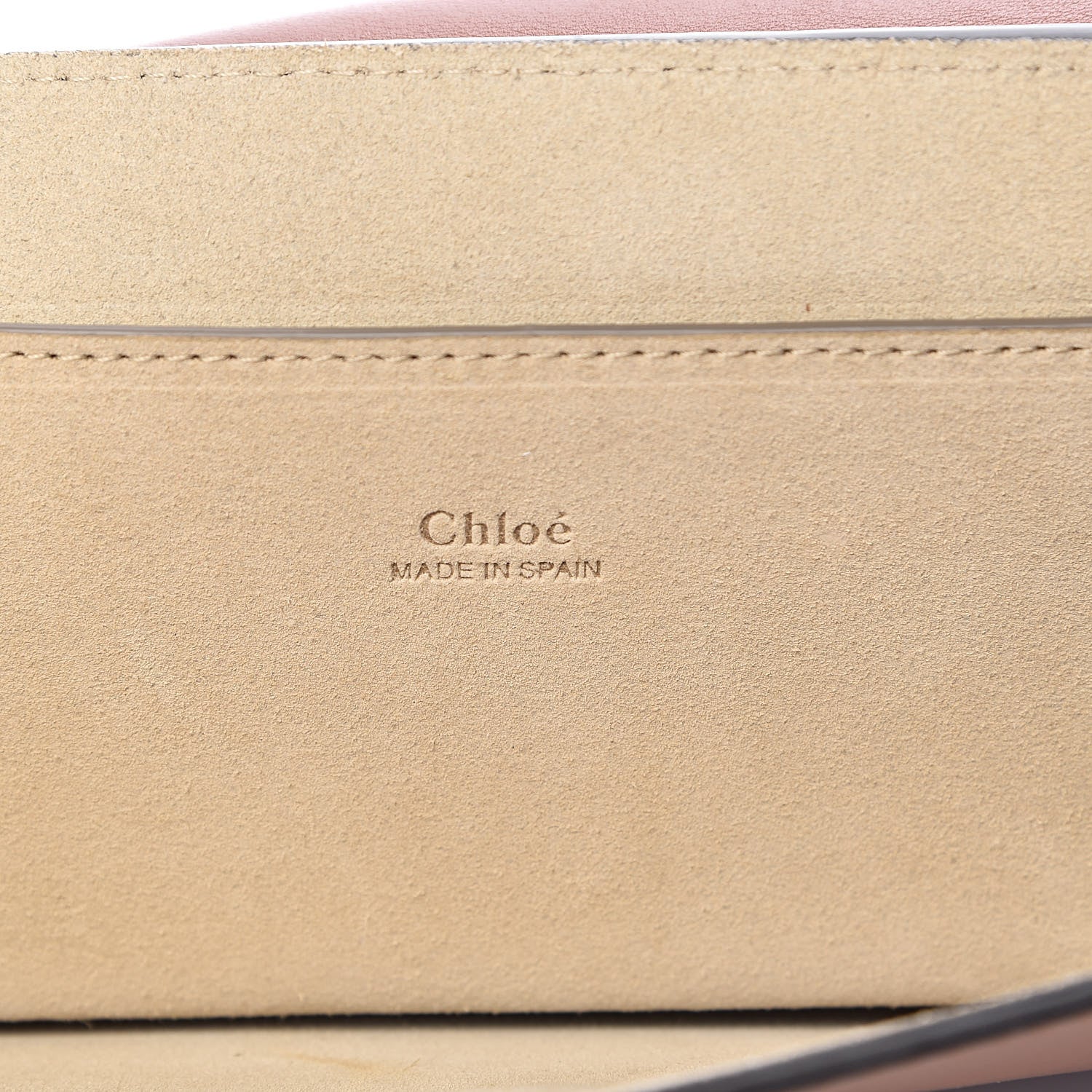 Chloe Suede Calfskin Faye Clutch Tobacco 6 of 9