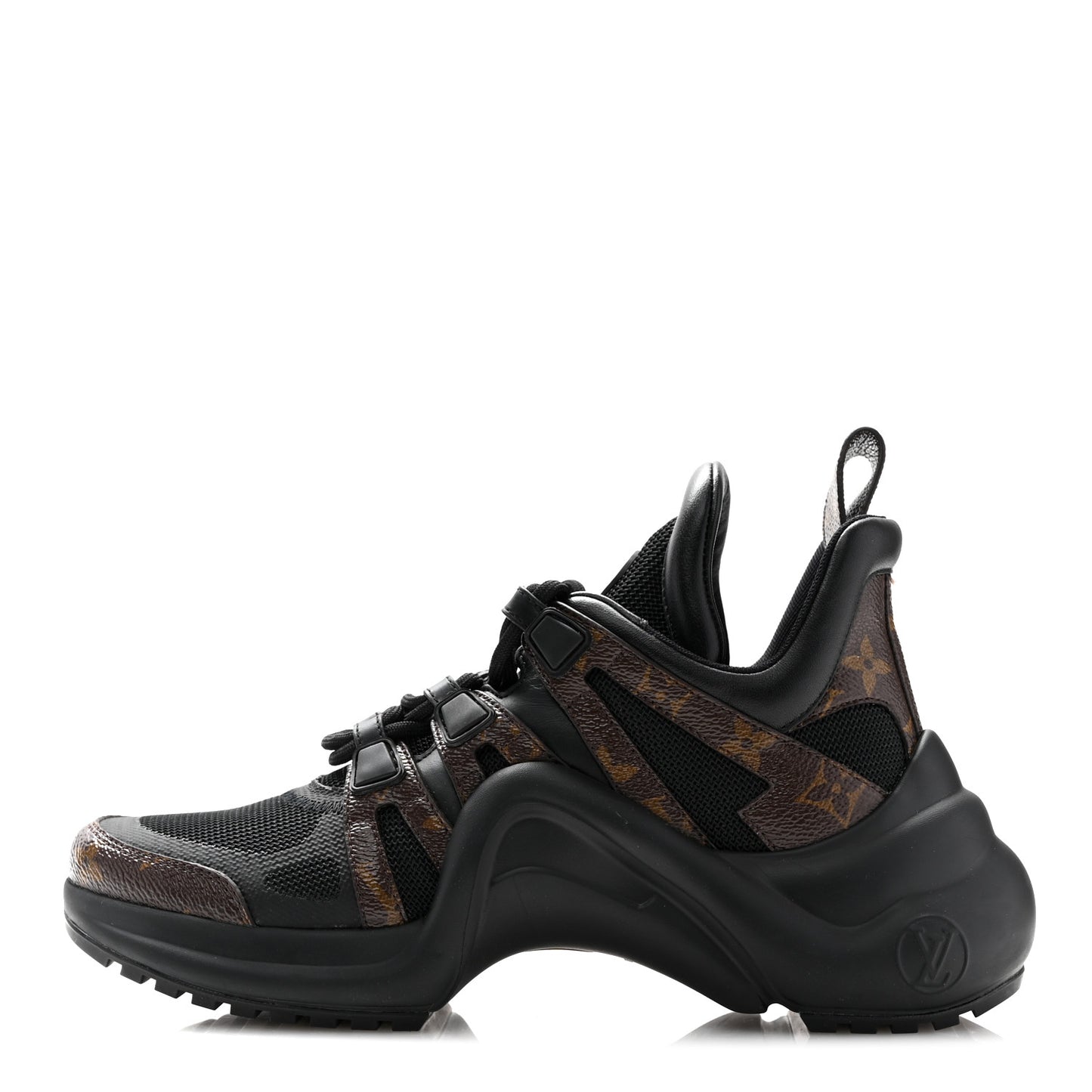 Calfskin Patent Monogram LV Archlight Sneakers 37 Black