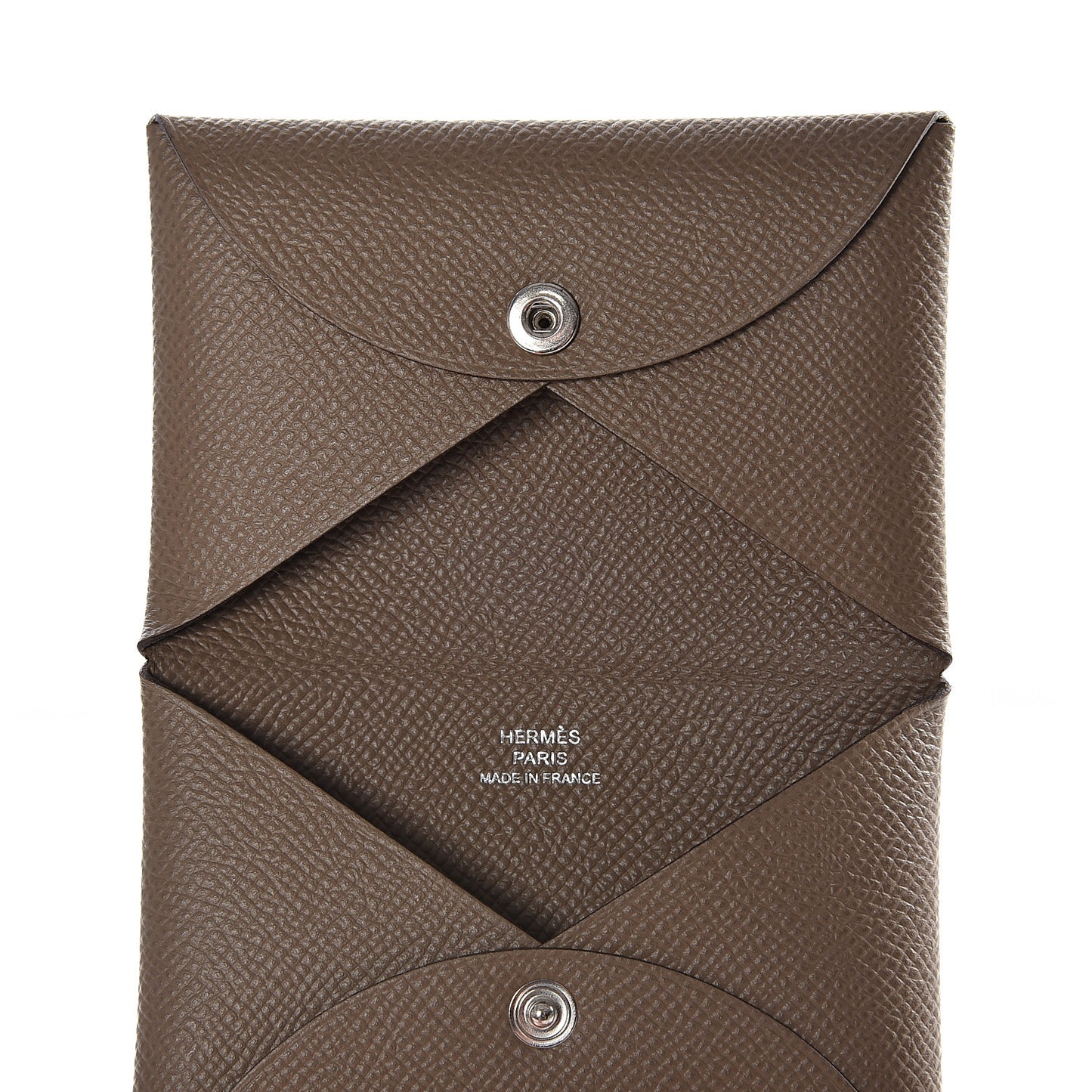 Epsom Calvi Card Case Etoupe