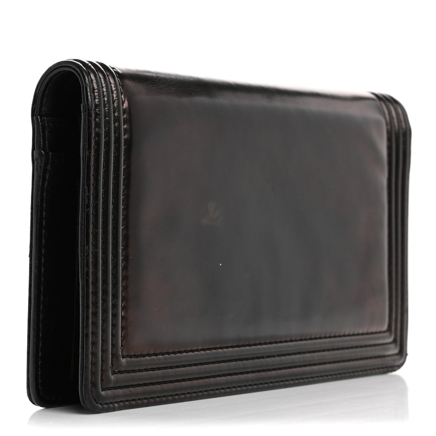 Chanel Glazed Calfskin Boy Yen Wallet Black 3 of 15