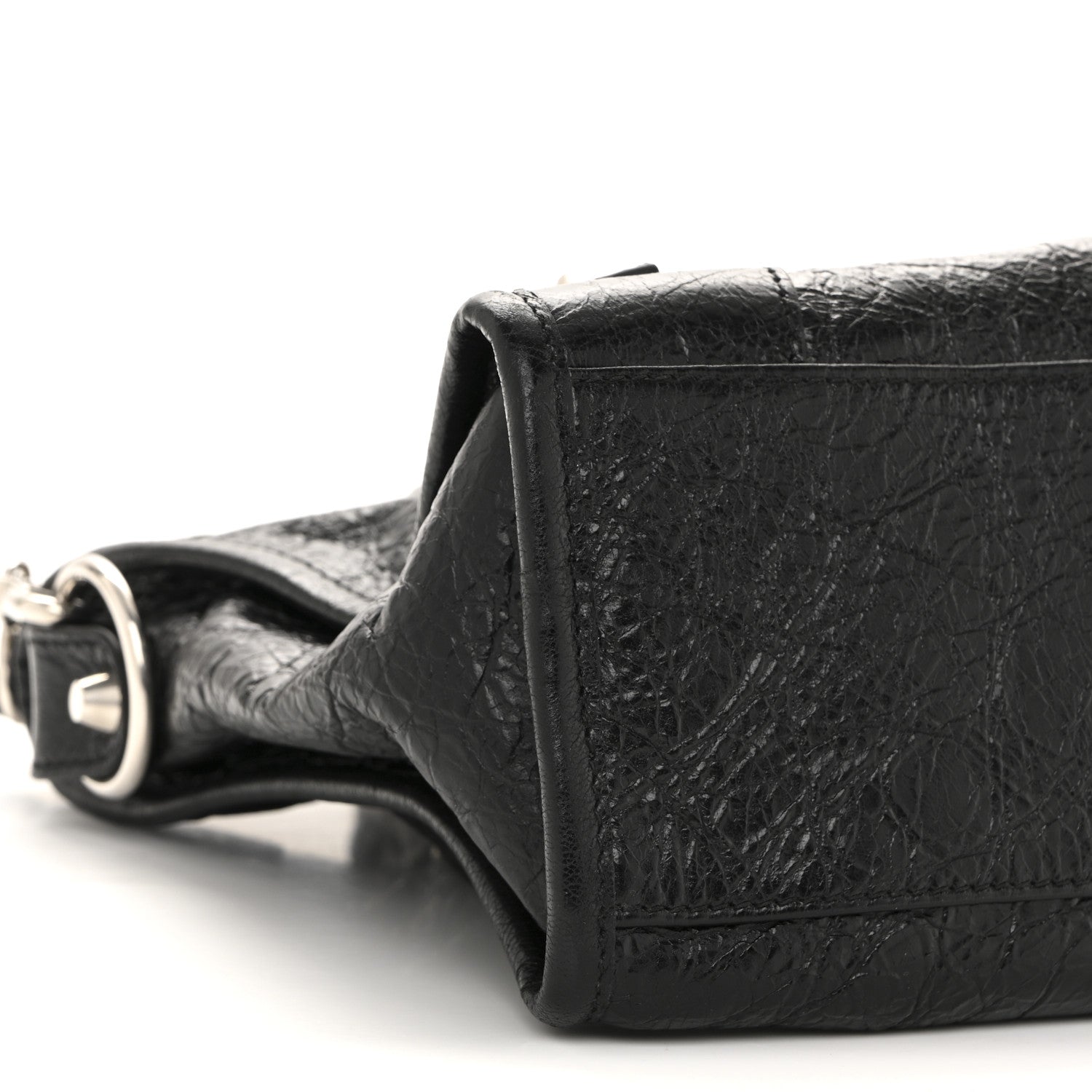Balenciaga Agneau Arena Silver Hardware Small Le City Black 9 of 13