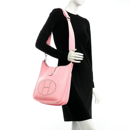 Hermes Taurillon Clemence Evelyne III GM Rose Sakura 2 of 7