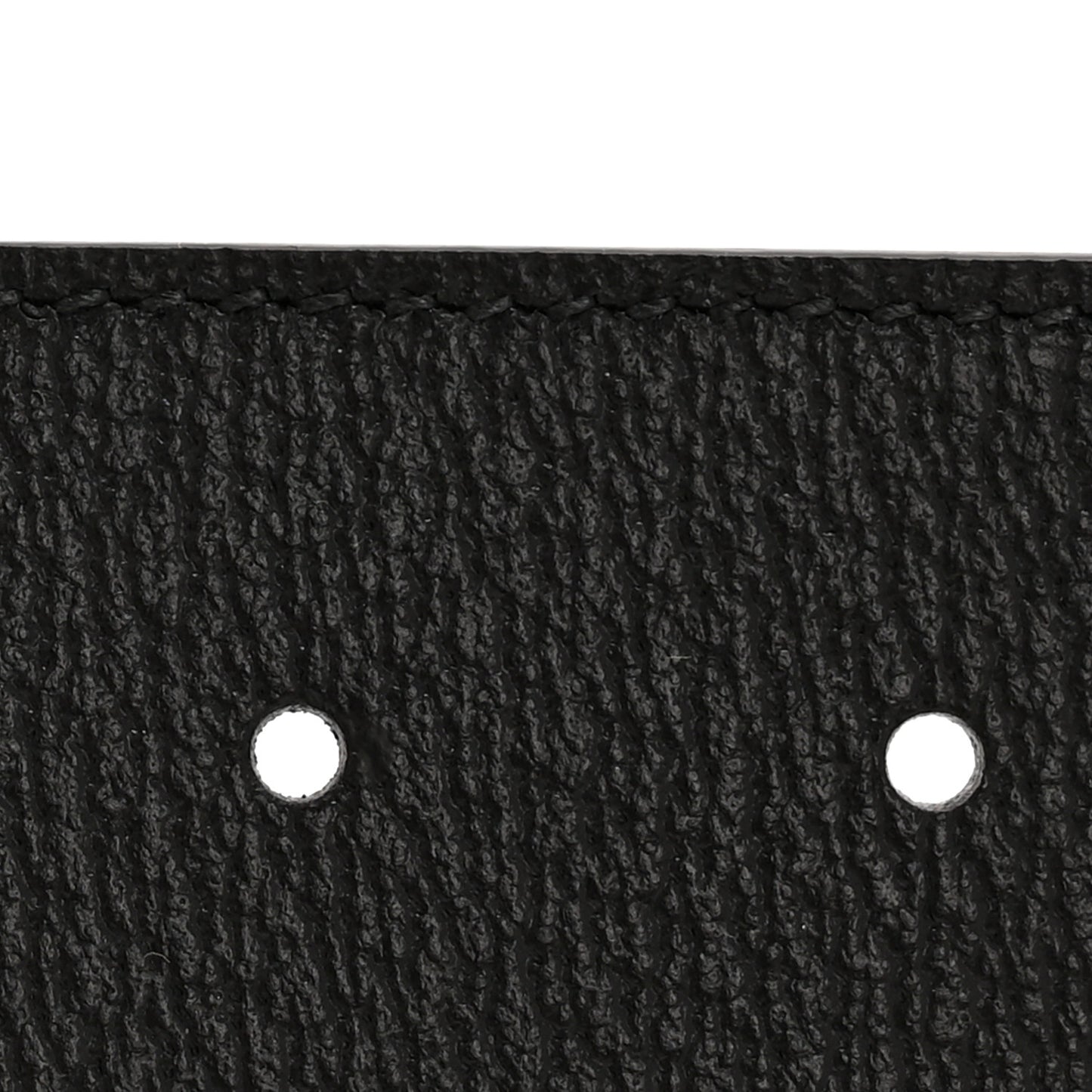 X ADIDAS Textured Dollar Calfskin Double G 40mm Belt 85 34 Black