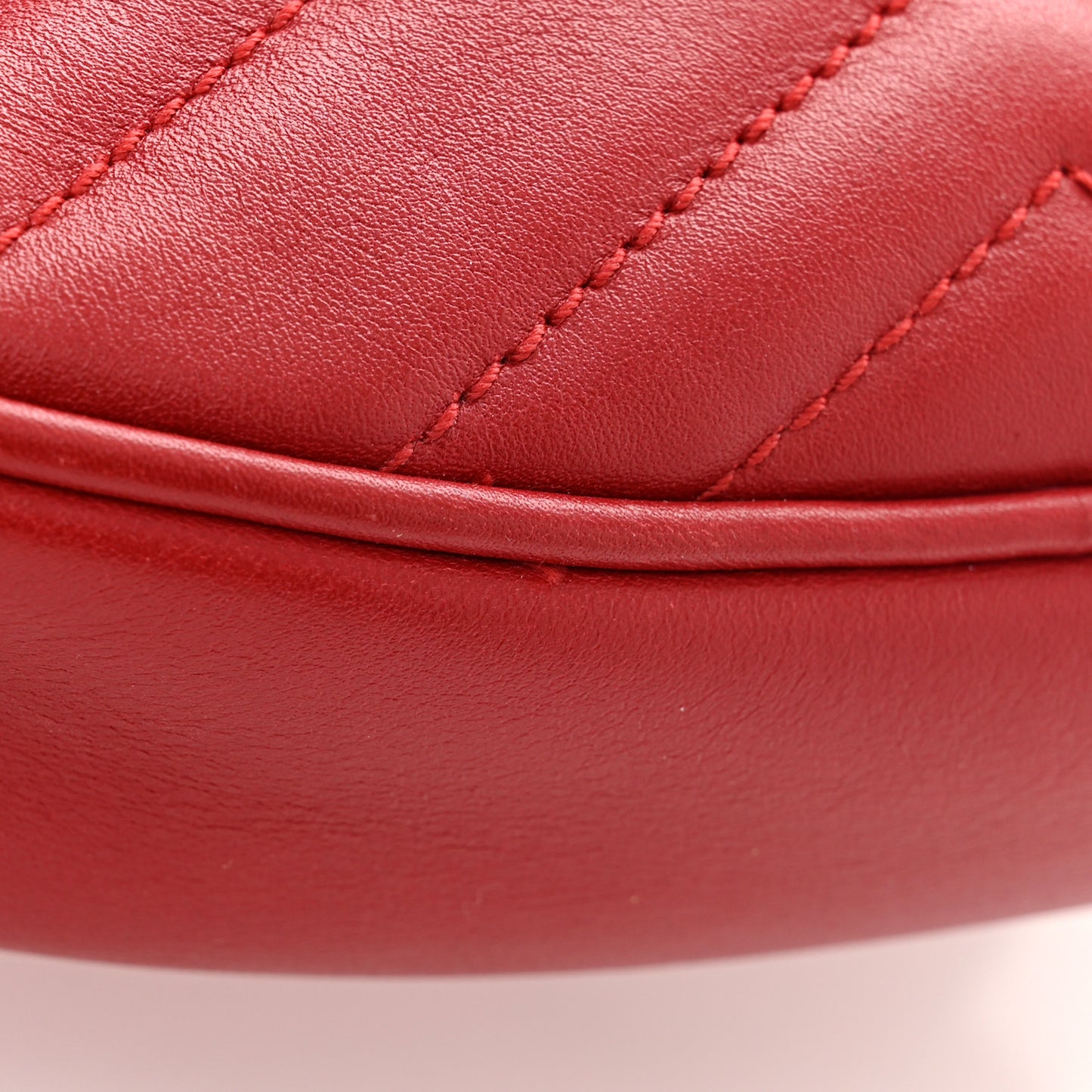 Calfskin Matelasse GG Marmont Belt Bag 85 34 Hibiscus Red