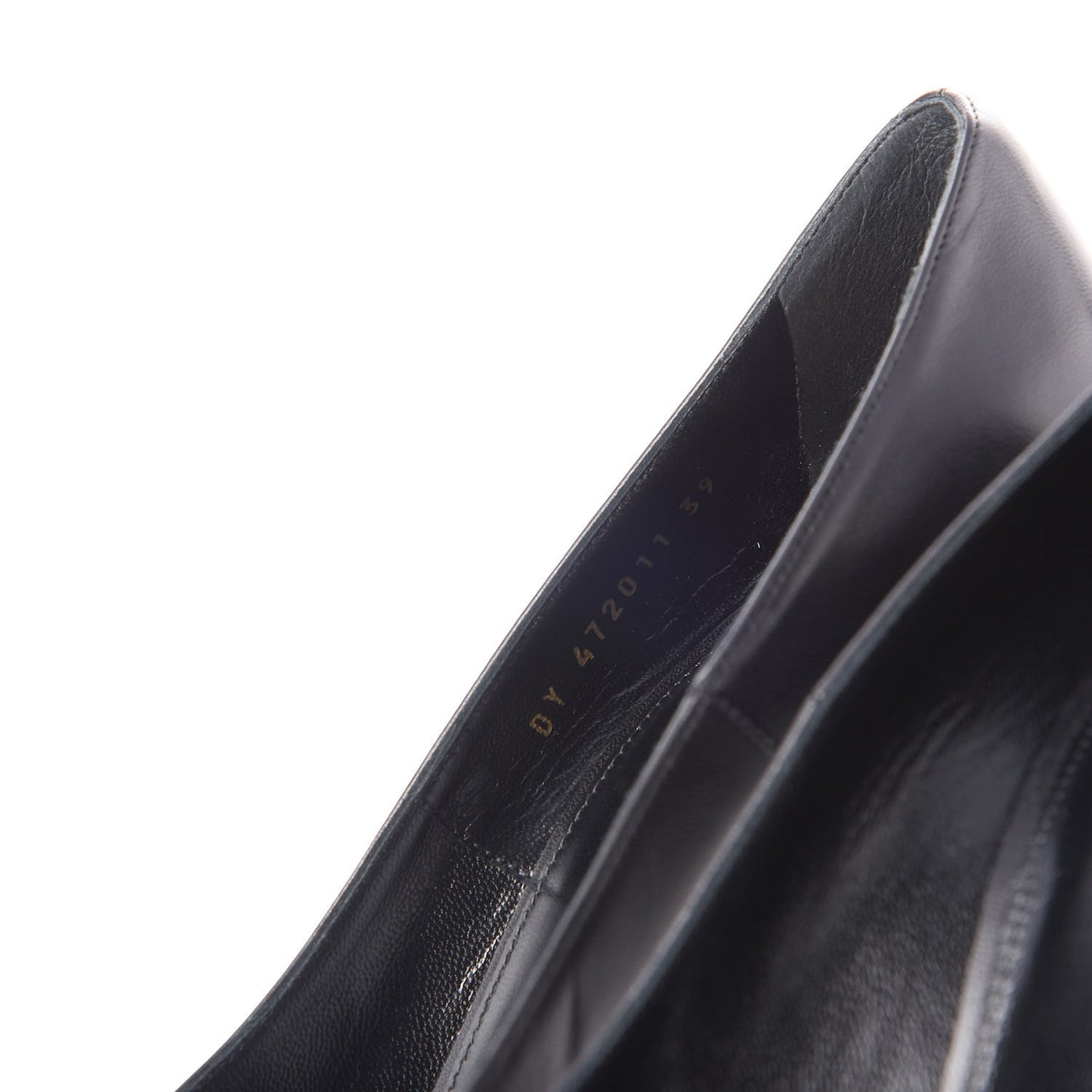 Calfskin Opyum 100 Pumps 39 Black Gold