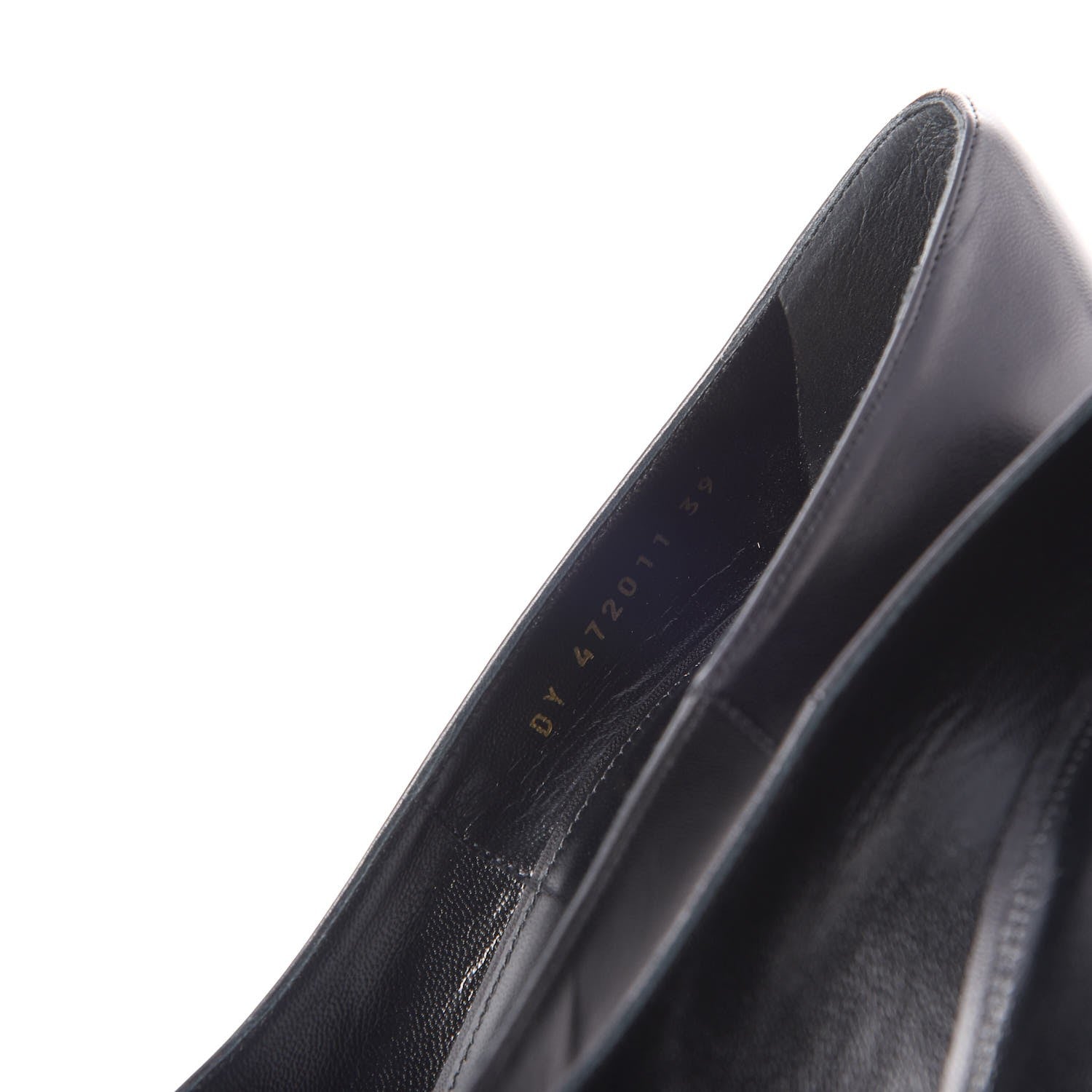 Saint Laurent Calfskin Opyum 100 Pumps 39 Black Gold 6 of 9