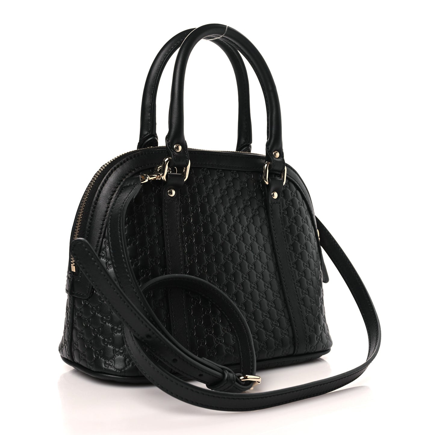 Microguccissima Mini Dome Bag Black