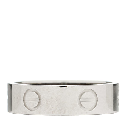 Cartier Platinum 5.5mm LOVE Ring 56 7.5 1 of 4