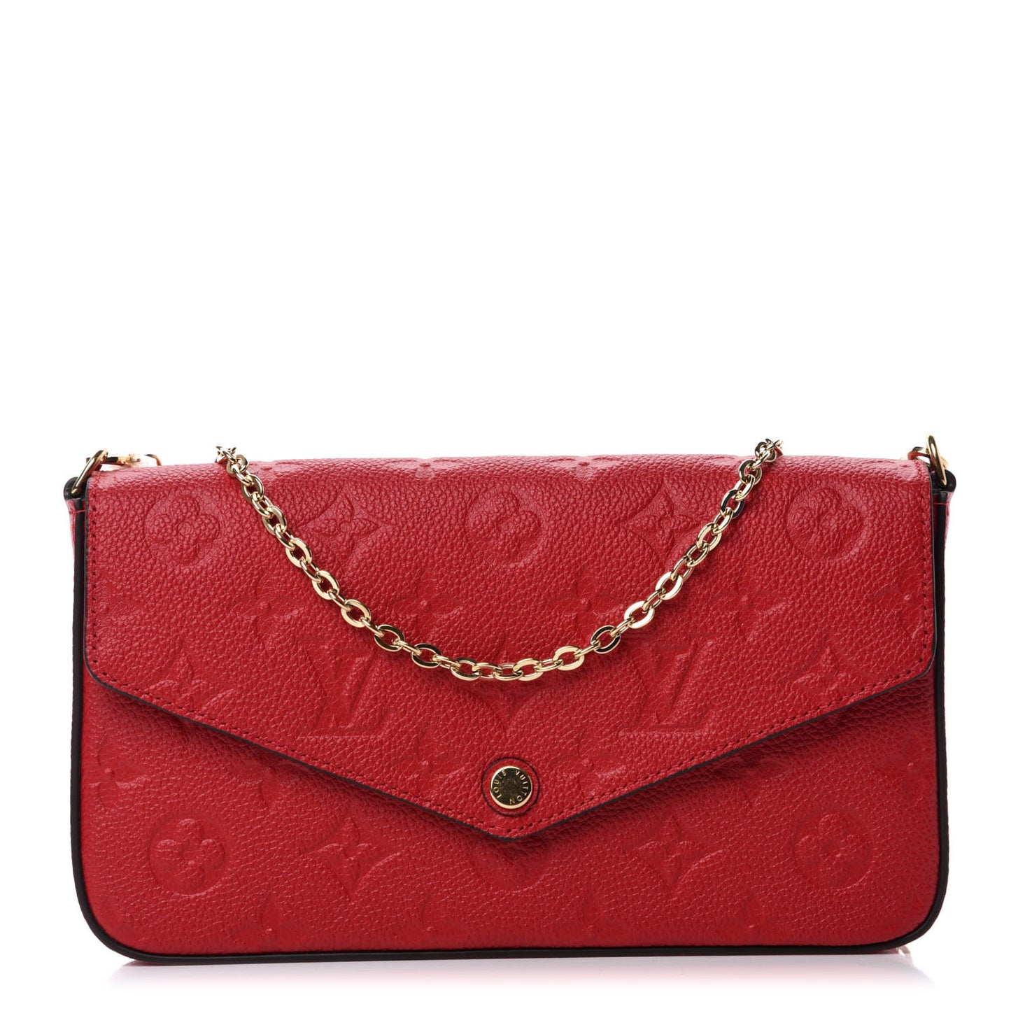 Empreinte Pochette Felicie Chain Wallet Scarlet
