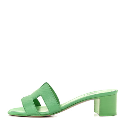 Hermes Epsom Oasis Sandals 36 Vert Pomme 1 of 9