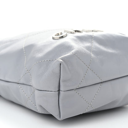 Chanel Shiny Calfskin Quilted Mini Chanel 22 Grey 9 of 11