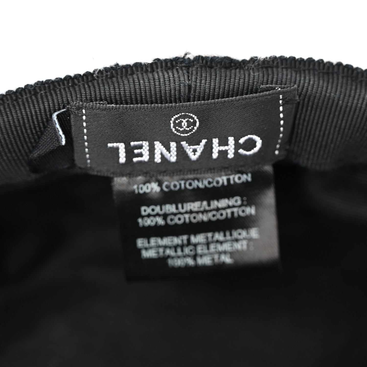 Chanel Terry Cloth CC Bucket Hat L White 8 of 12