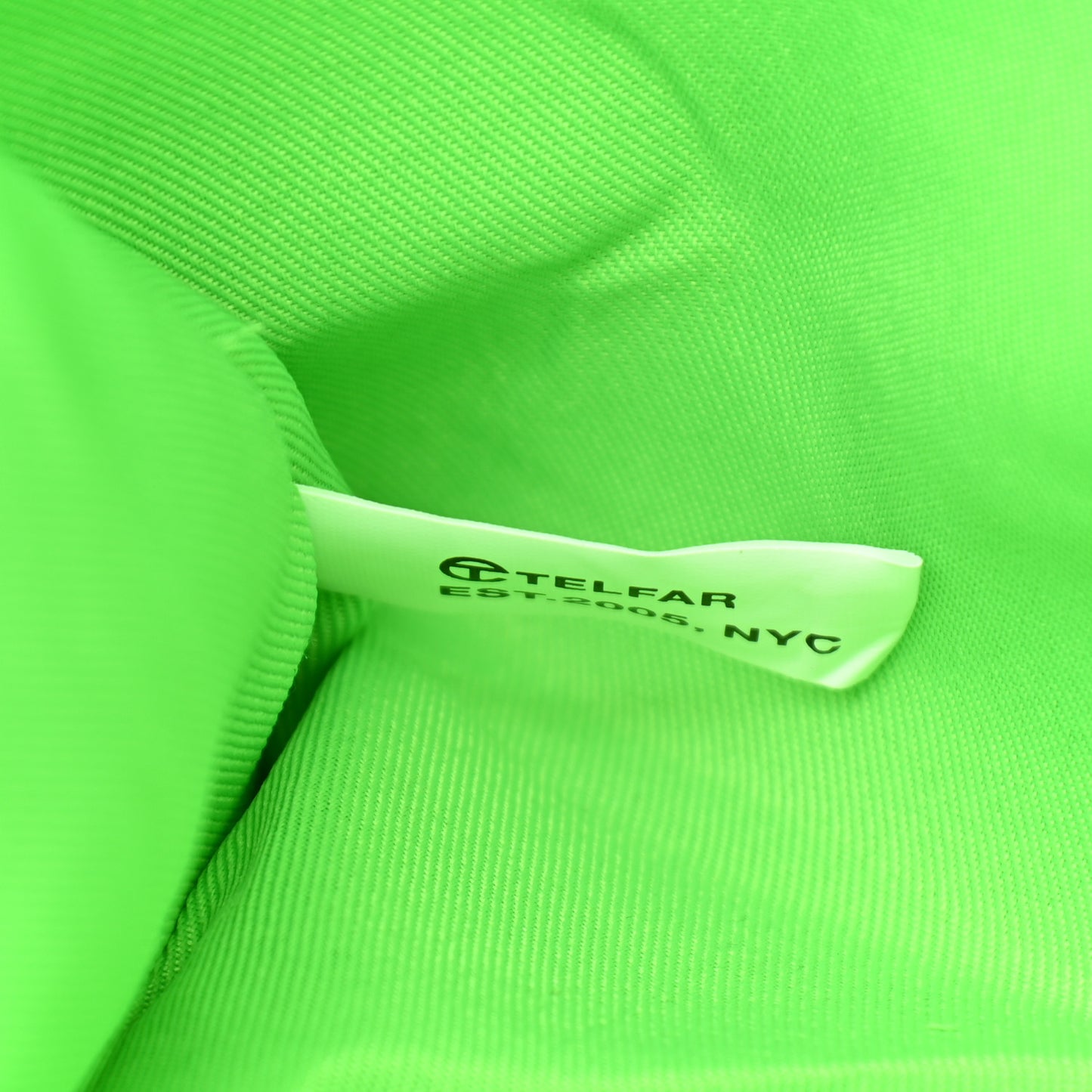 Vegan Leather Medium Shopping Bag Highlighter Green