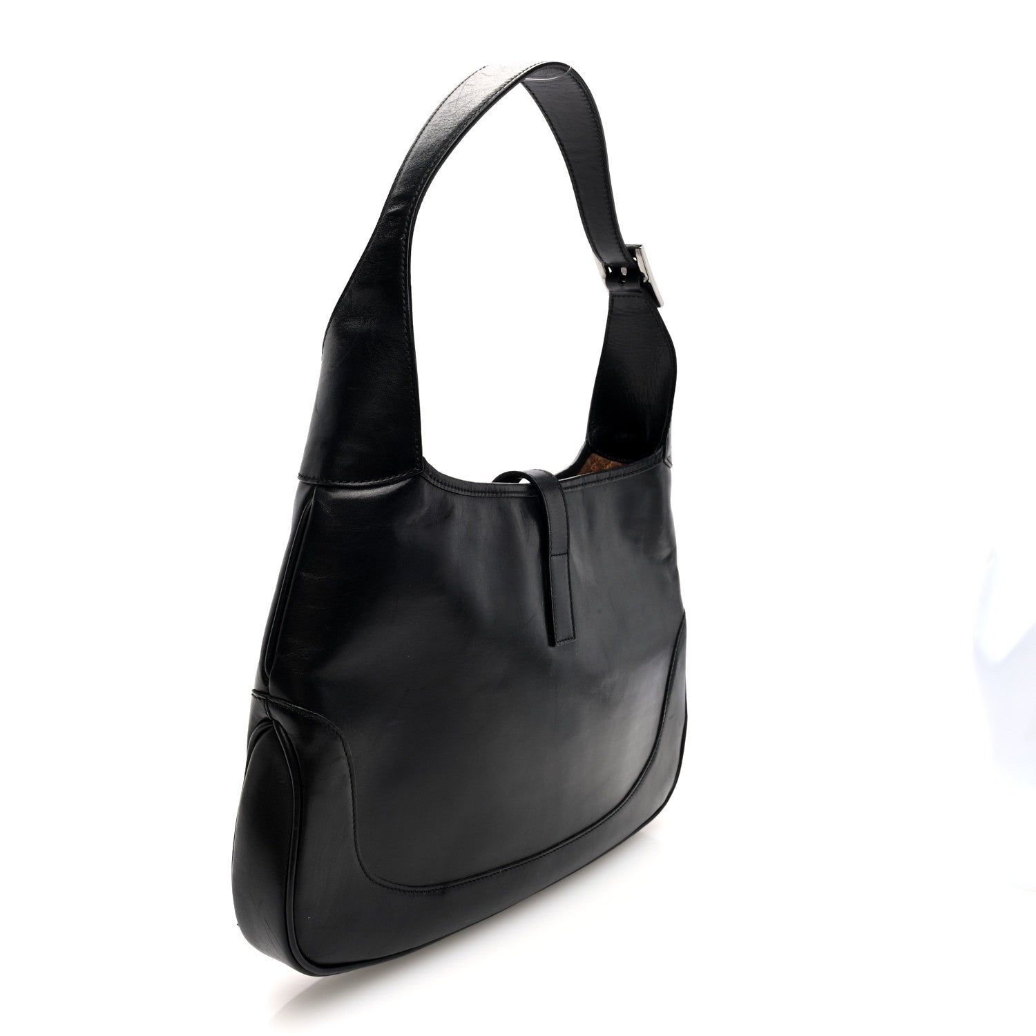 Gucci Calfskin Small Jackie O Hobo Black 3 of 10